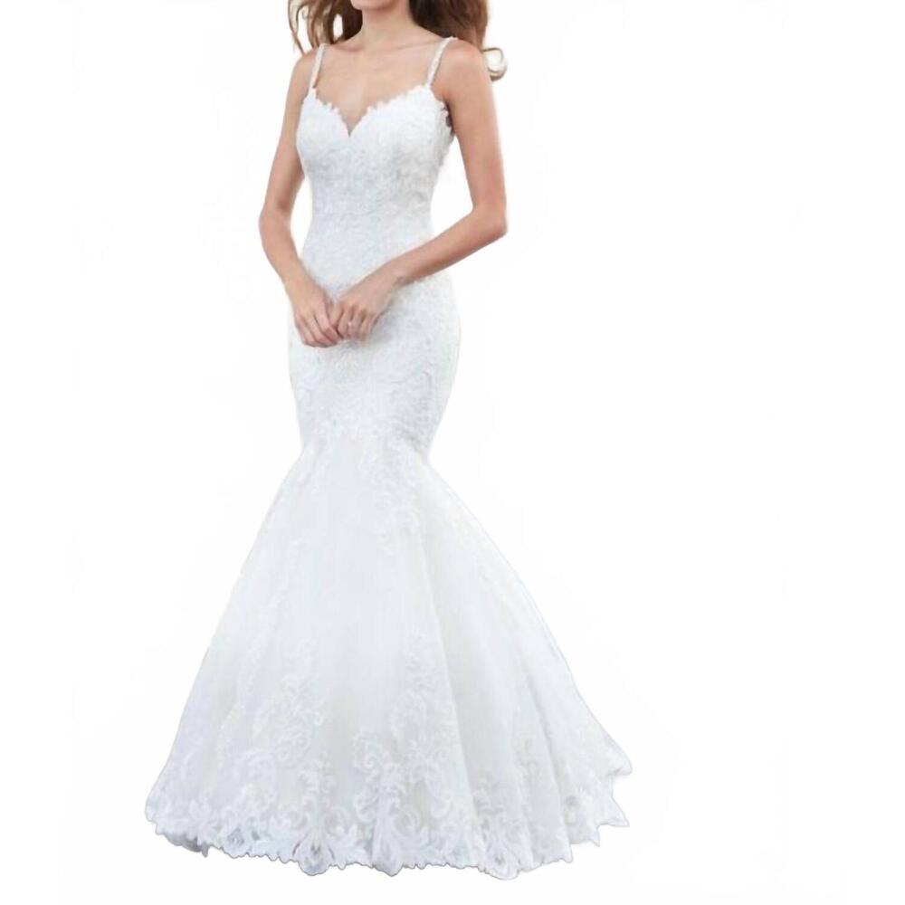 NEW MADISON JAMES wedding dress in ivory/silver